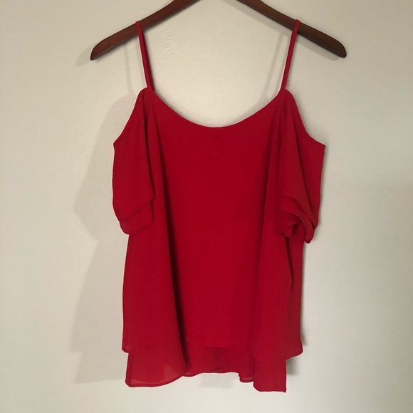 Red Ruffle Top - Picture 2 of 5